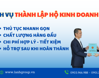 DỊCH VỤ THÀNH LẬP HỘ KINH DOANH TẠI BÀ RỊA , TP HCM