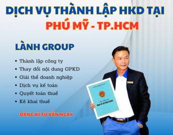 Thành lập hộ kinh doanh tại Phú Mỹ, TP.HCM – Dịch vụ uy tín Lành Group