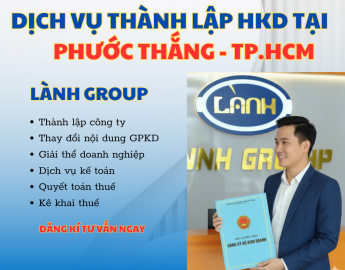 Thành lập hộ kinh doanh tại Phước Thắng, TP.HCM – Dịch vụ uy tín Lành Group