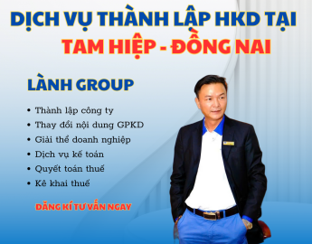Dịch Vụ Thành Lập Hộ Kinh Doanh Tại Phường Tam Hiệp, Đồng Nai – Hỗ Trợ Nhanh, Chuẩn Luật | Lành Group