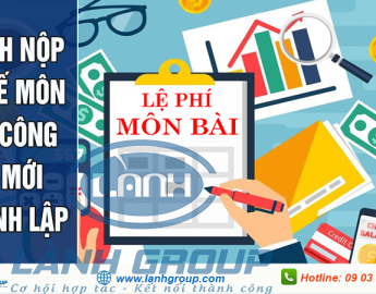 Hướng dẫn cách nộp thuế môn bài cho công ty mới thành lập