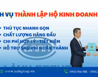 DỊCH VỤ THÀNH LẬP HỘ KINH DOANH TẠI BÀ RỊA , TP HCM