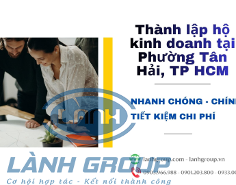 Dịch Vụ Thành Lập Hộ Kinh Doanh Tại Phường Tân Hải, TP HCM