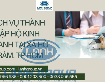 Dịch Vụ Thành Lập Hộ Kinh Doanh Tại Xã Hồ Tràm, TP HCM