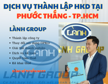 Thành lập hộ kinh doanh tại Phước Thắng, TP.HCM – Dịch vụ uy tín Lành Group