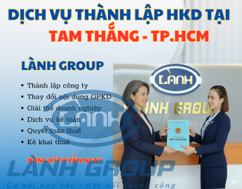 Thành lập hộ kinh doanh tại Tam Thắng, TP.HCM – Dịch vụ uy tín Lành Group
