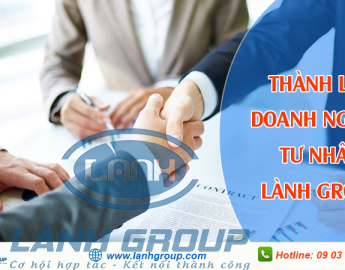Tư vấn thủ tục thành lập doanh nghiệp tư nhân - Lành Group