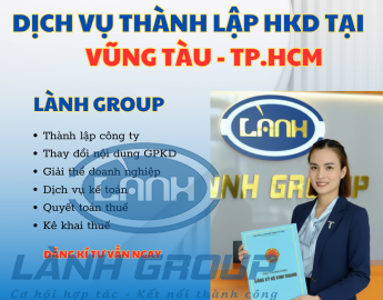 Thành lập hộ kinh doanh tại Vũng Tàu, TP.HCM – Dịch vụ uy tín Lành Group