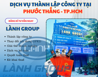Thành lập công ty tại Phước Thắng, TP.HCM | Lành Group