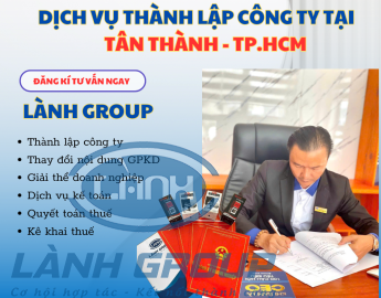 Thành Lập Công Ty Tại Tân Thành,TP.HCM | Lành Group